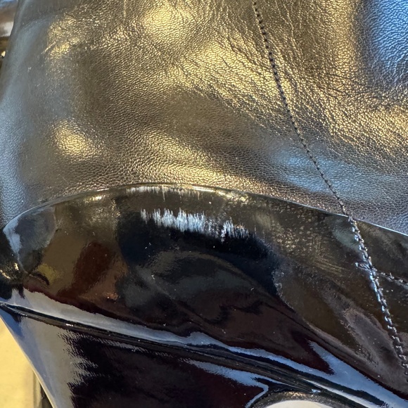 Prada Black Leather Ankle Boots – Size 38 - Picture 9 of 10